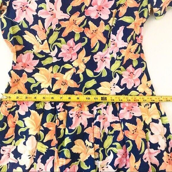 David Warren New York Vintage Women's 16 Vintage Tropical Print Sheath Dress - Picture 10 of 12